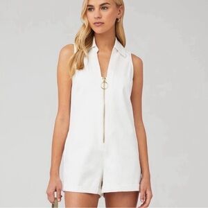 Show Me Your MuMu White Sleeveless Romper